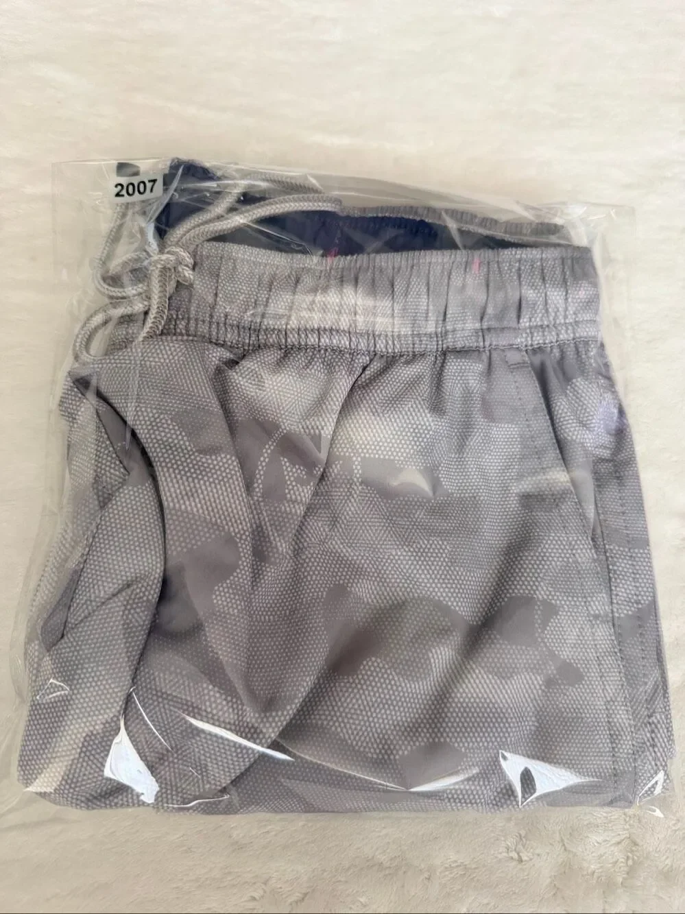 Peter Millar Men’s S Gray Camo Swim Trunks Board Shorts Crown Logo